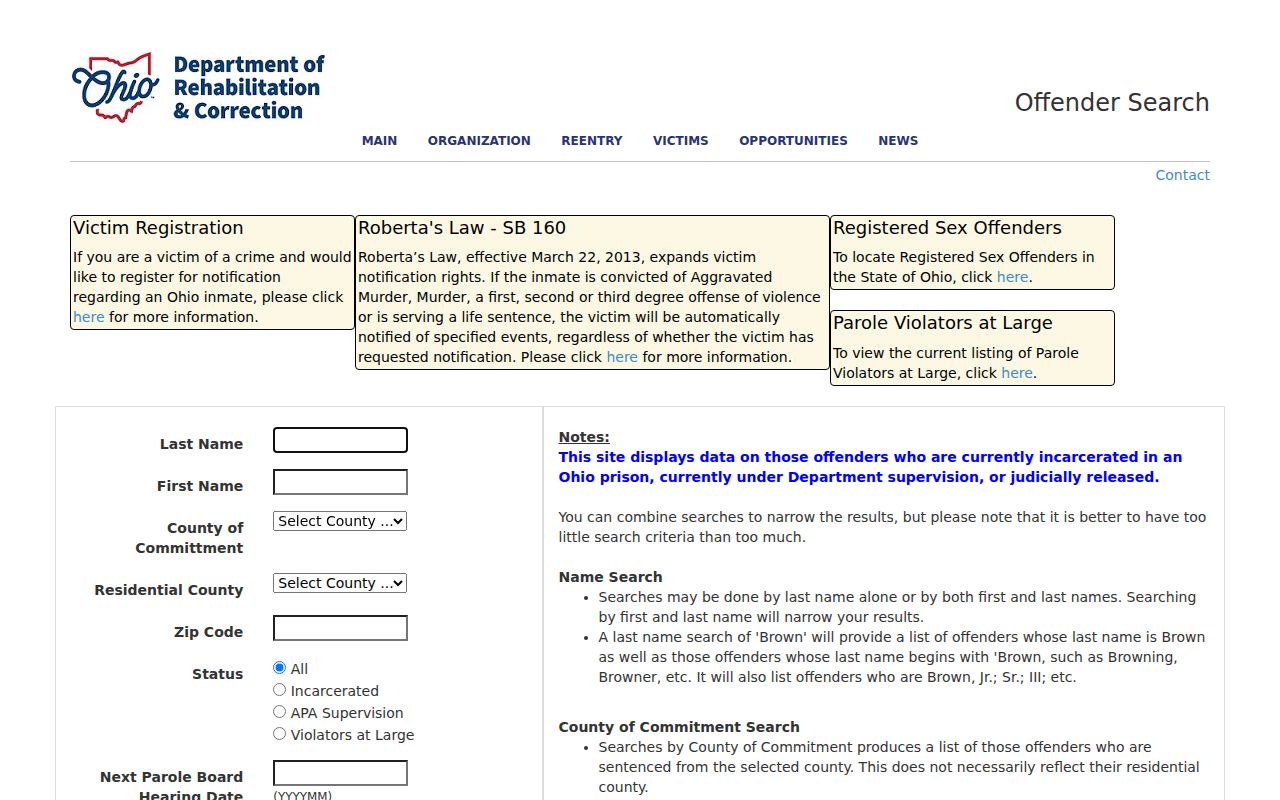 Beavercreek ZIP code directory and Ohio DRC ZIP search limits